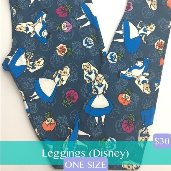 LuLaRoe Pants - Alice in Wonderland Leggings